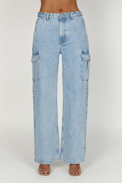 Jagger Mid Bel Oversize Denim Jean