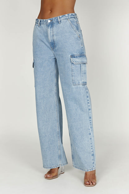 Jagger Mid Bel Oversize Denim Jean