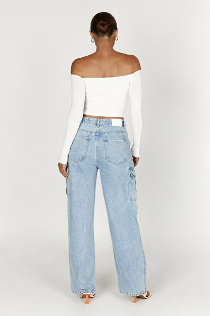 Jagger Mid Bel Oversize Denim Jean