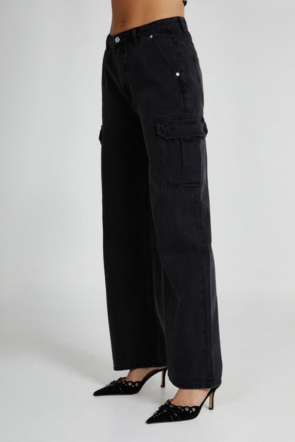 Jagger Mid Bel Oversize Denim Jean