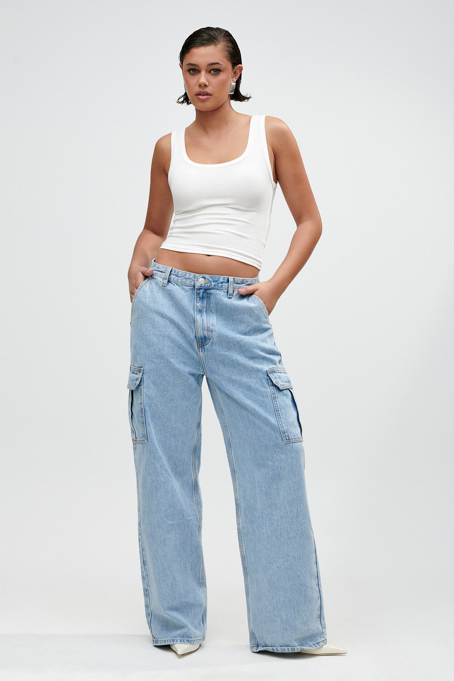 Jagger Mid Bel Oversize Denim Jean