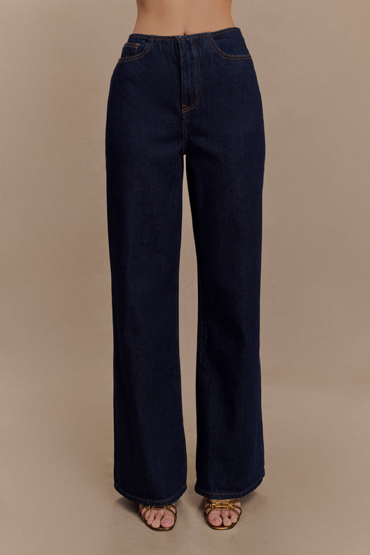 Caitlin Mid Bel Denim Flare Jeans