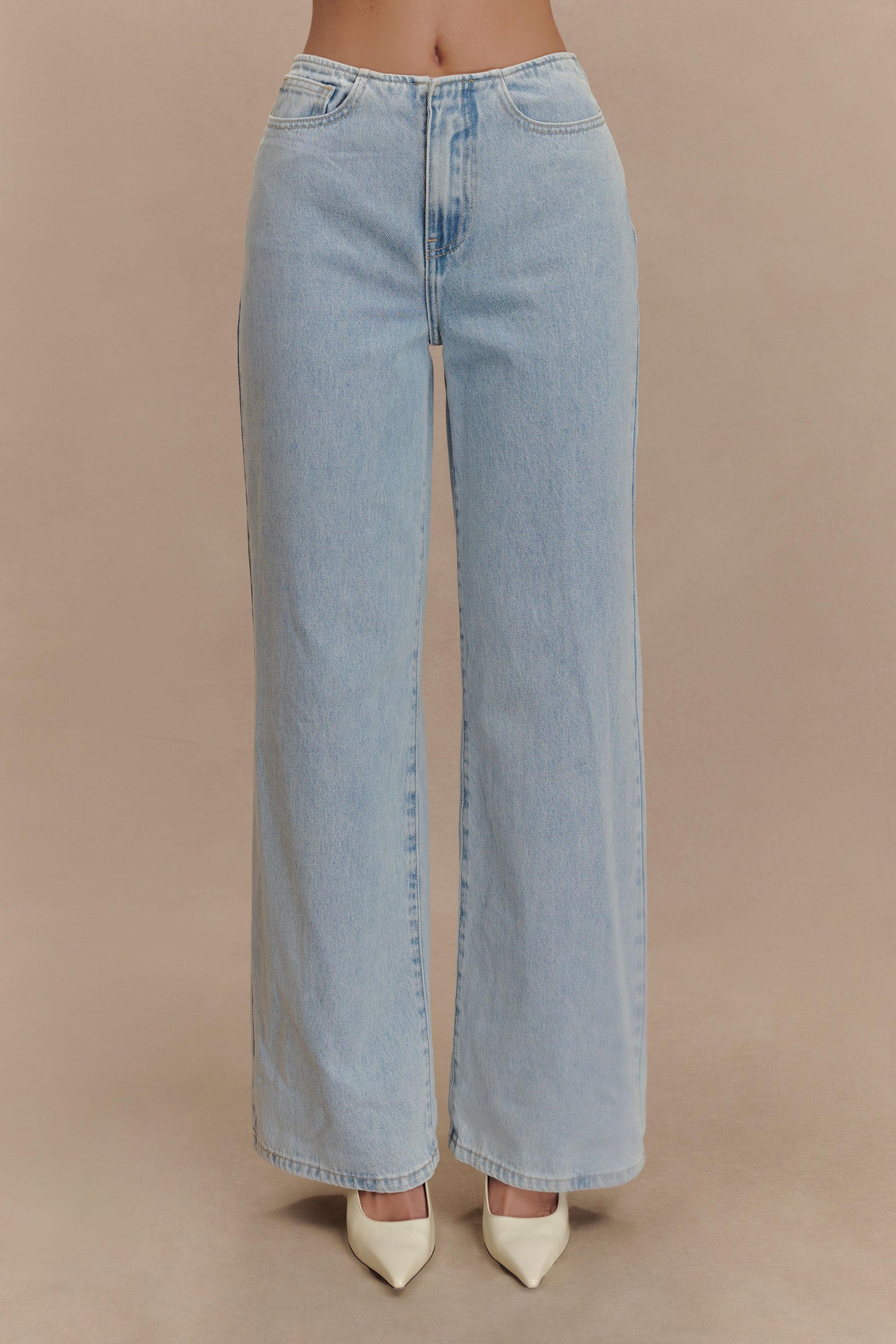 Caitlin Mid Bel Denim Flare Jeans