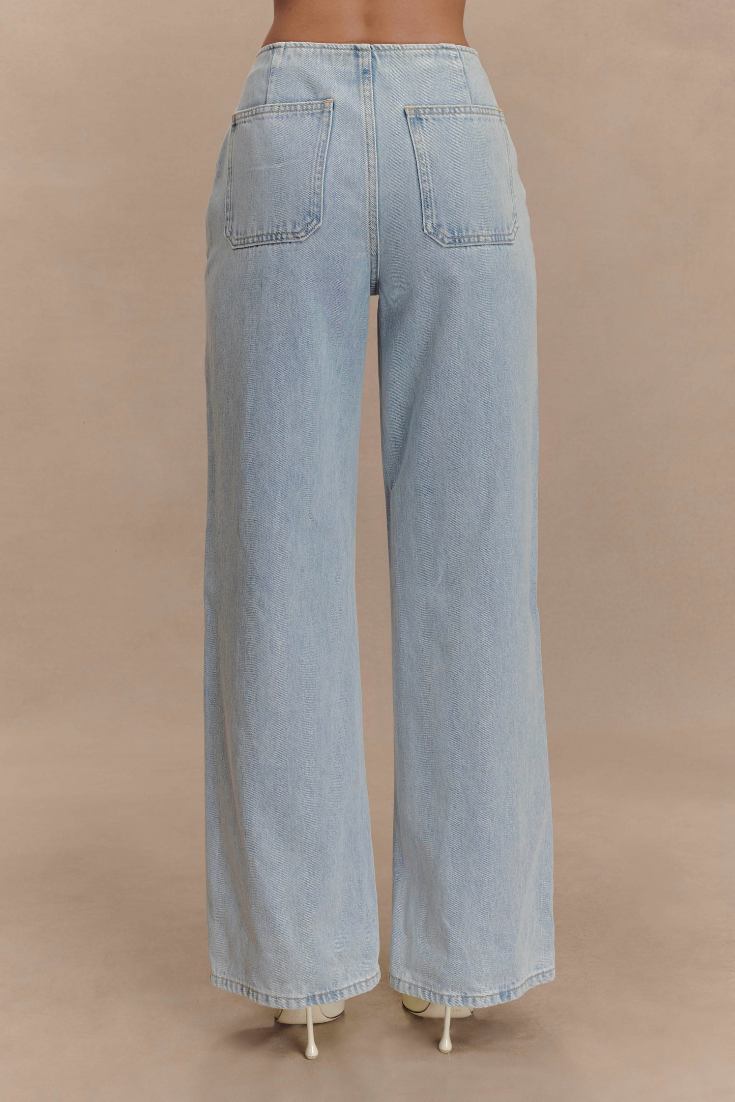 Caitlin Mid Bel Denim Flare Jeans