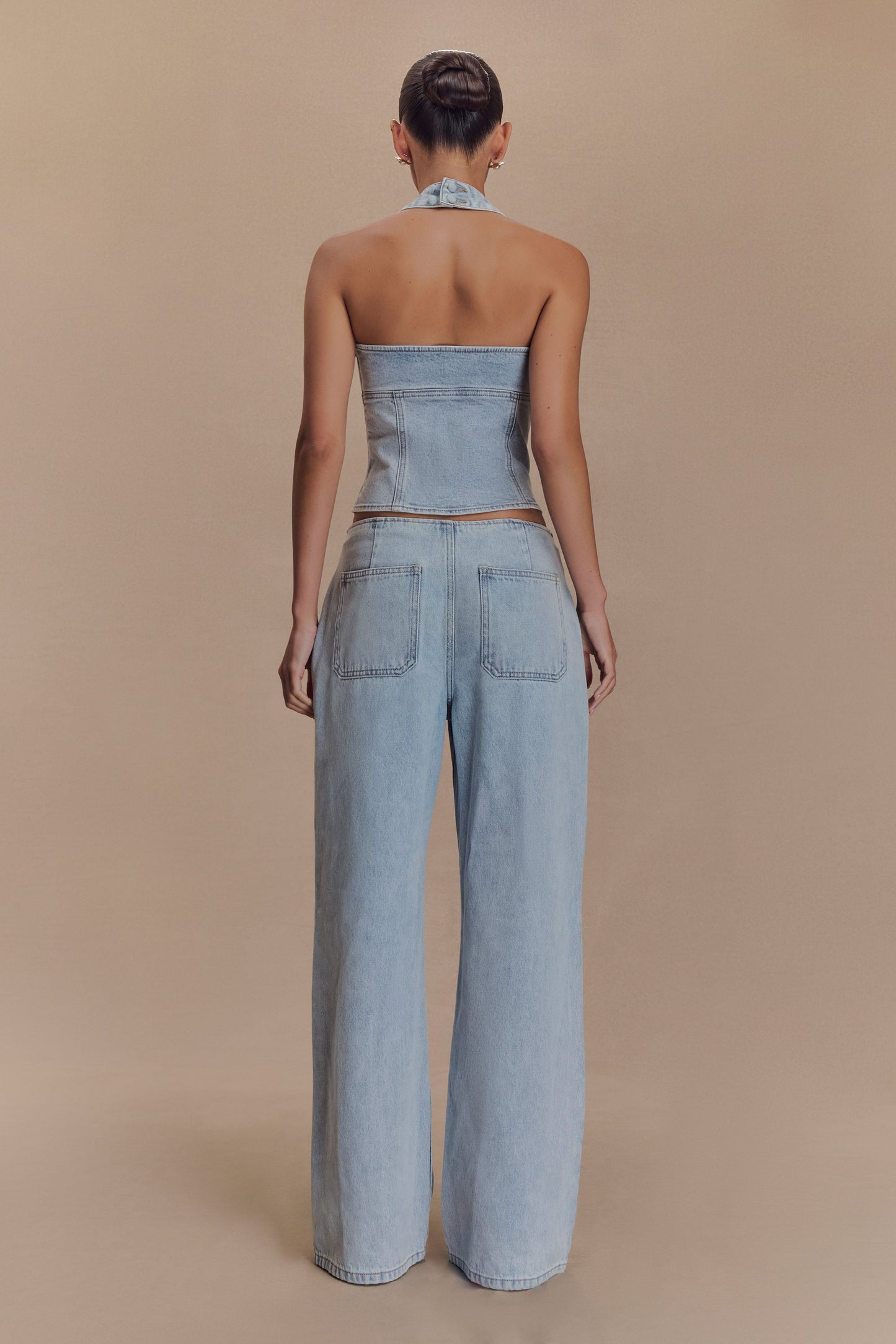 Caitlin Mid Bel Denim Flare Jeans