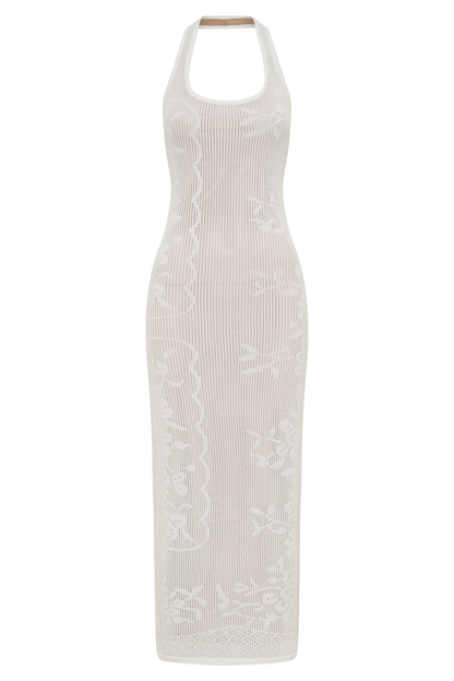 PATRIZIA Triko Halter Maxi Elbise