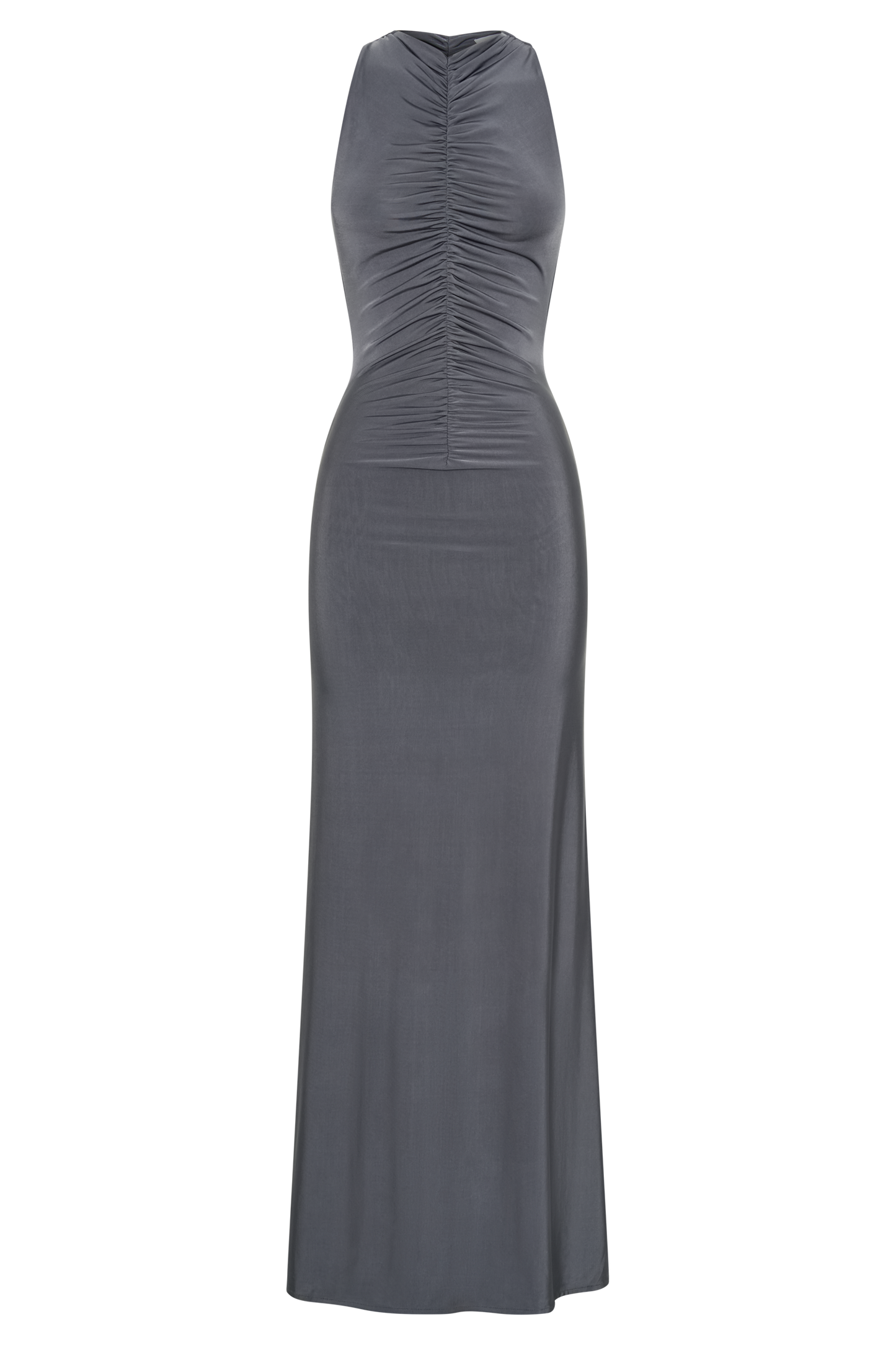 PRIYA Slinky Büzgülü Halter Maxi Elbise