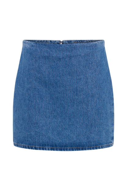 Ellie Denim Mini Etek